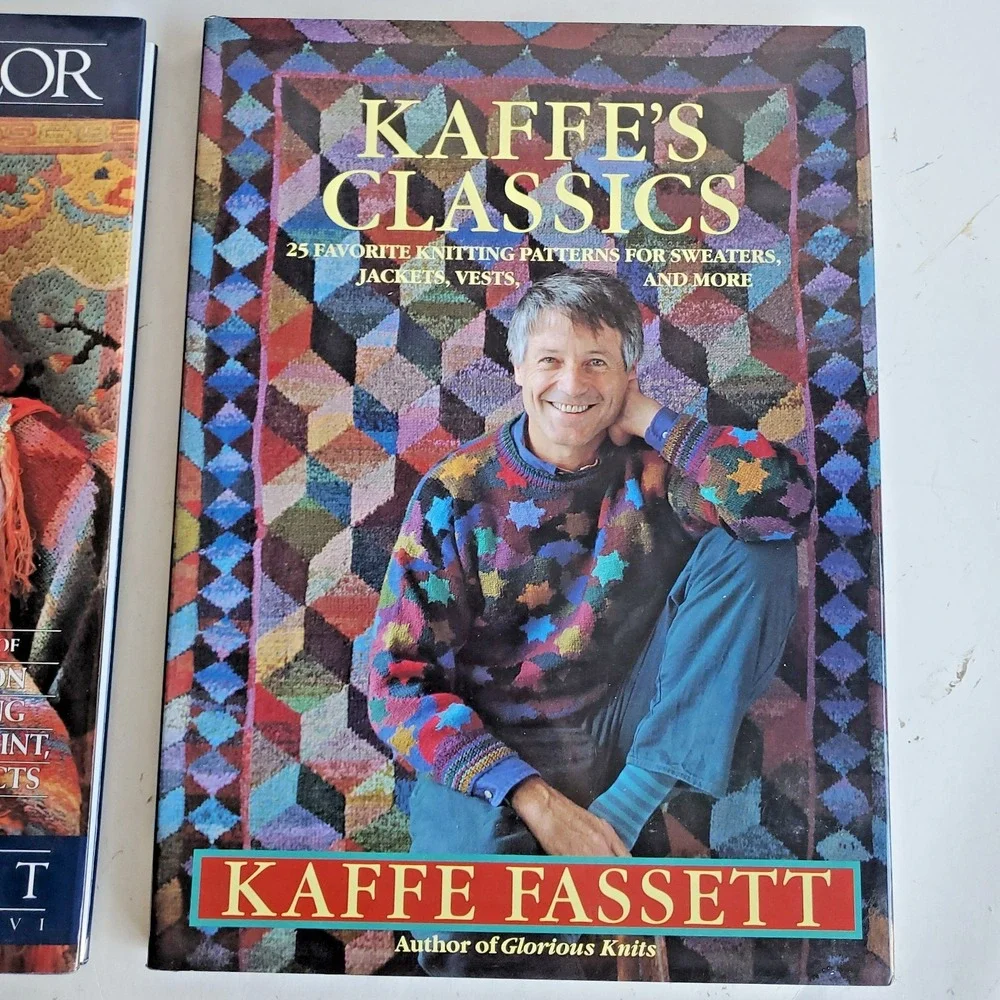 Kaffe Fassett Knitting Designs Patterns Lot of 3 Classics Color Family Album VTG